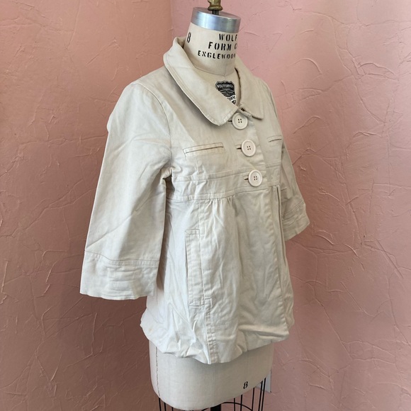 Empire waist cream jacket - Picture 3 of 4